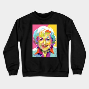 Betty White Paint Crewneck Sweatshirt